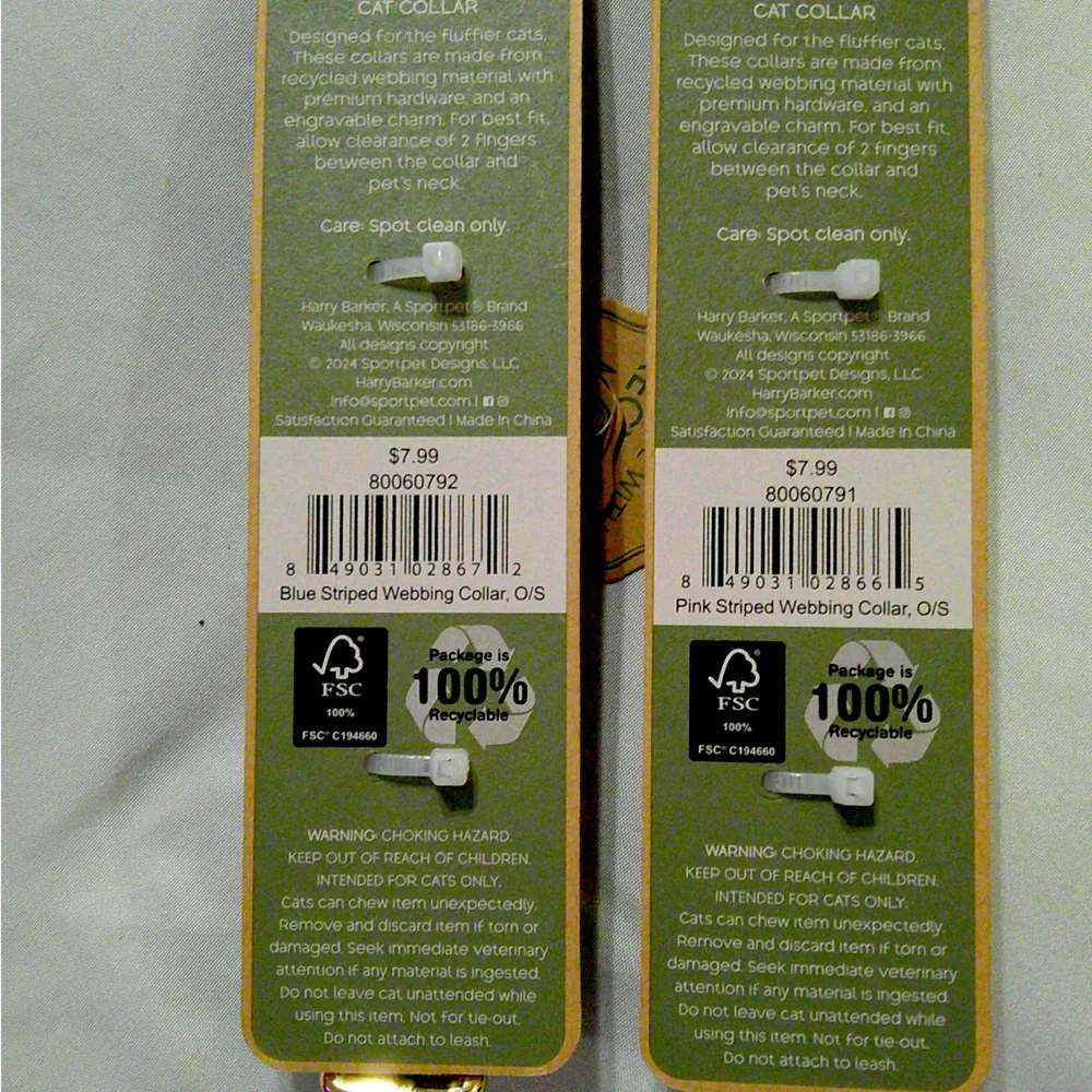 Harry Barker Cat Collars with Bells